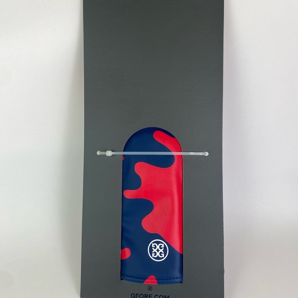 NWT G/Fore G4 Driver Headcover Camo Birdie Blue Red Polyurethane And Velour 4 Gs - Picture 6 of 7